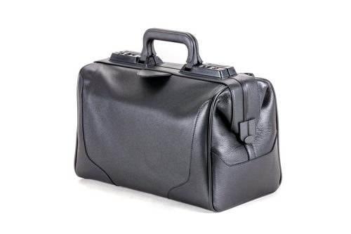 Bag DÜRASOL RUSTICANA leather 9011 black / 1 small pocket