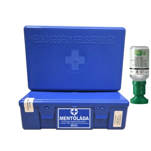 ME02 "I" Workplace first aid box with eye rinser, for 1-30 persons