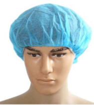 Round rubber nurse cap Guarder, blue 