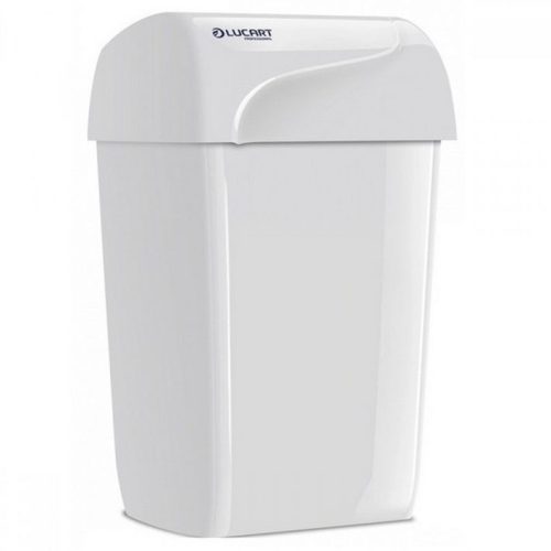 Lucart Identity Waste Bin, 43L waste bin, white