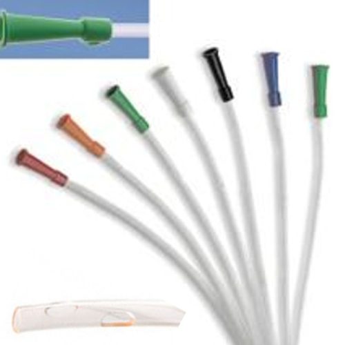 Suction catheter with end and bilateral openings, 12 CH