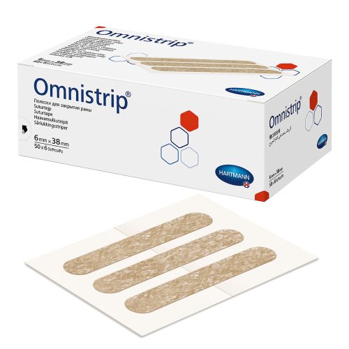 Hartmann OMNISTRIP wound closure strip, 6mm x 38 mm ( 6 strips/sheet), Ref:540682