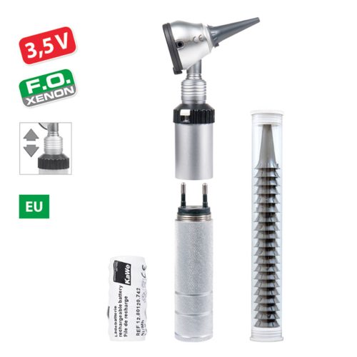 KaWe Eurolight F.O. 30 otoscope - F.O. XENON 3.5 V (rechargeable in socket)