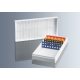 Slide holder box with 50 compartments, plastic, white