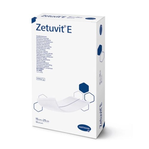 Zetuvit® E Saugmittel, sterile Wundauflage 15x25 cm (10 Stück)