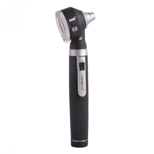 Nanoskop Vacuum otoscope 2.5V Black with 14 disposable ear funnels