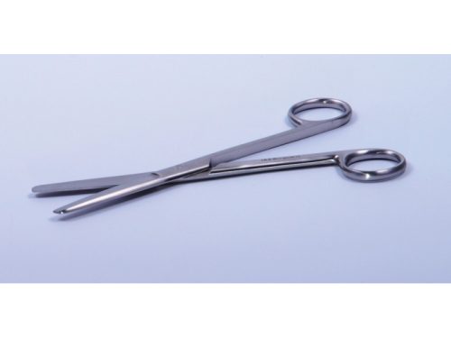 Surgical scissors blunt/blunt/straight end 18 cm long