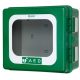 ARKY-green defibrillator wall cabinet - outdoor - with alarm