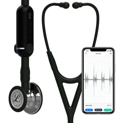 3M™ Littmann® CORE digital phonendoscope, 8869 black, with mirror head 69cm