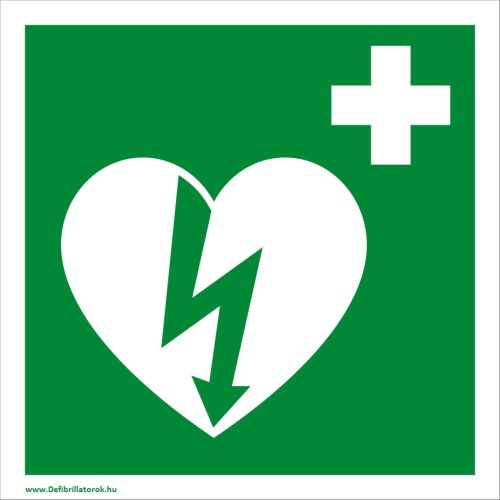 Defibrillator indicator 15x15 sticker