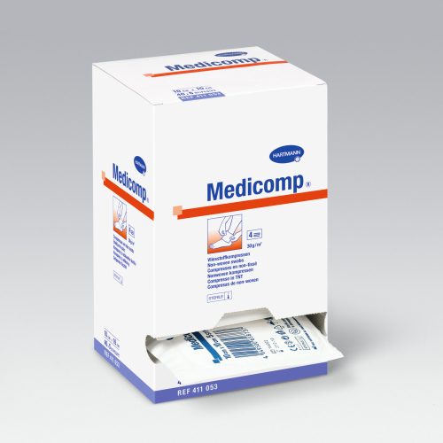 Medicomp® Drenaż sterylny, 6-warstwowy pokrywa rany 10x10cm (25x2szt)