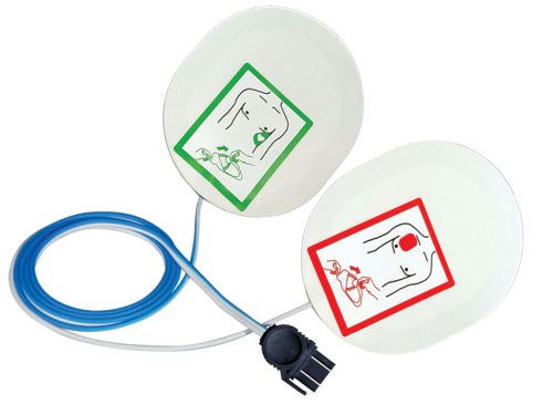 Lifepak defibrillator electrode from 25 kg