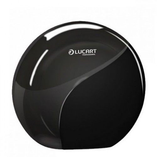 Lucart Identity Mini Jumbo toilet paper dispenser black