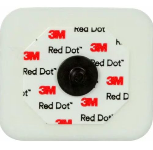 2570 Red Dot™ Monitoring Foam Electrode with Sticky Gel and Abrasive, Radiolucens