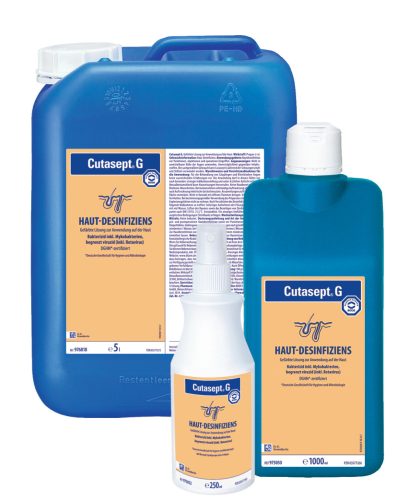 Cutasept® G tinted alcohol skin disinfectant 1000 ml