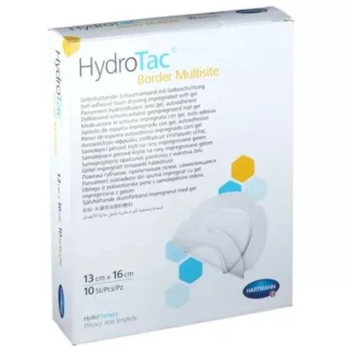 Foam dressing impregnated with HydroTac® Border Multisite gel (oval 13x16 cm; 10 pcs)