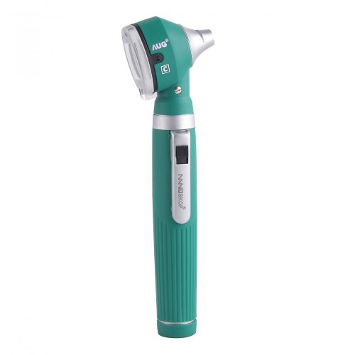 Nanoskop F.O Xenon otoscope 2.5V Green with 14 disposable ear funnels