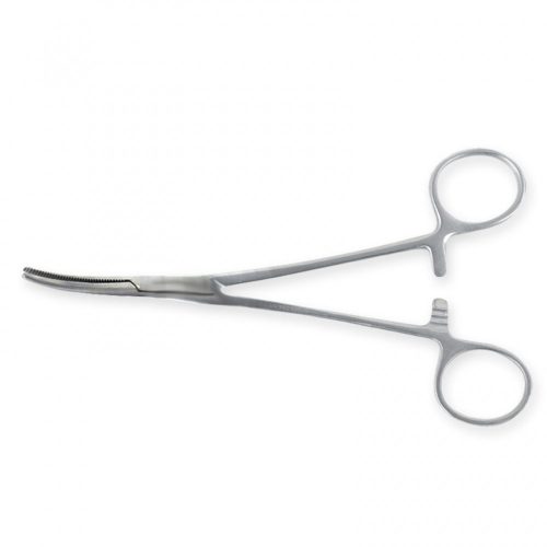 Curved vascular forceps - 16cm