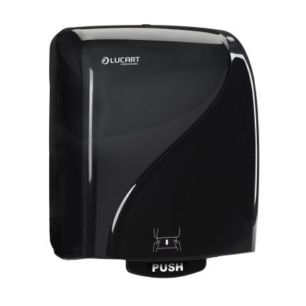 Lucart Identity Hands Autocut hand towel dispenser, black