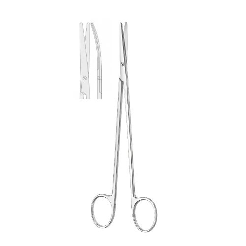 Surgical scissors Nelson-Metzenbaum curved blunt 23 cm