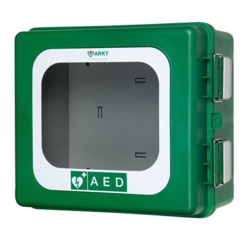 Arky-green defibrillator wall cabin - outdoor - with alarm - with heating