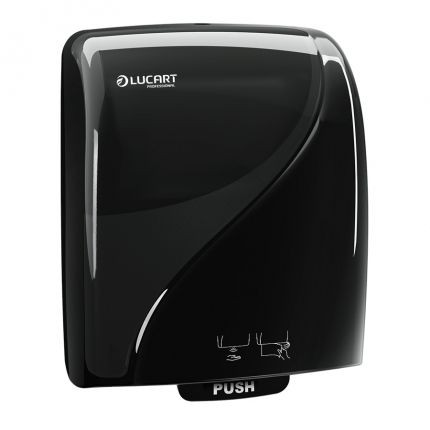 Lucart Identity Touch Free sensor hand towel dispenser, black