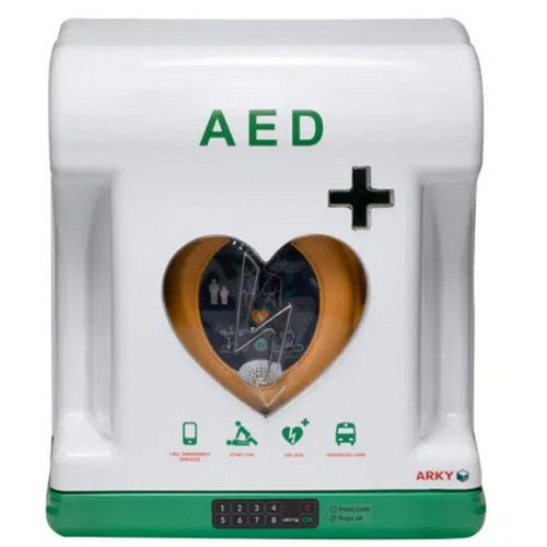 Arky Core Classic Defibrillator Wandkabine - Außenbereich, mit Alarmanlage, Heizung, Schloss