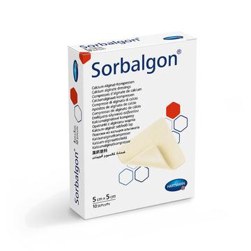 Sorbalgon® calcium alginate dressing (5x5 cm; 10 pcs.)