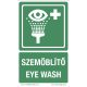 Naklejka wskaźnika przemywania oczu z napisem "Eyewash-Eyewash"