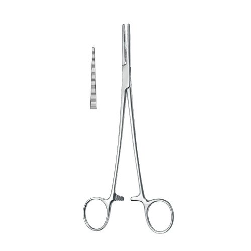 Curved vascular clamp 20,5 cm