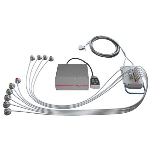 Strässle EASY II vacuum electrode system for stress ECG (6 suction electrodes with 1 m cable, 4 suction electrodes with 1.3 m cable)