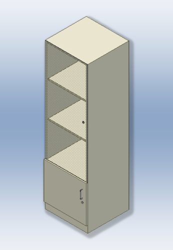 Standschrank mit Glastüren 60x60x180 cm