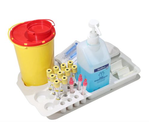 Blood Collection Tray white