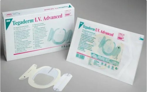 1685 Tegaderm™ IV advanced reinforced cannula, oval notched 8,5cm x 11,5cm